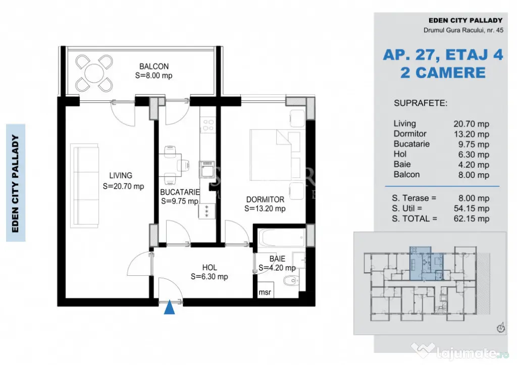 2 Camere decomandate | Mutare Rapida | Comision 0% | Pallady - Bucuresti (Bucuresti-Ilfov)