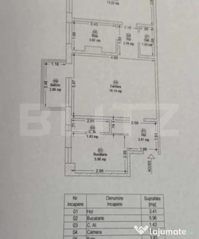 Apartament 2 camere, 47 mp, Tipografilor - Timisoara (Timis)