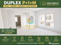 Vânzare DUPLEX 5 camere 133 mp Popești Leordeni