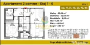 Apartament 2 camere- 53mp- Postalionului 