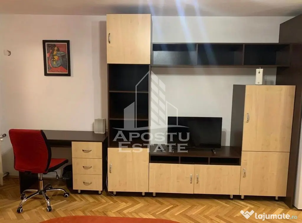 Apartament cu 1 camera de închiriat, centrala proprie, Take Ionescu - Timisoara (Timis)