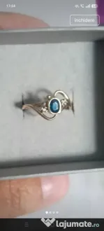 Inel safir și diamante