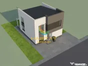Vila Cubista Moderna 5 Camere Incalzire Pardoseala si Teren 363mp in Berceni 