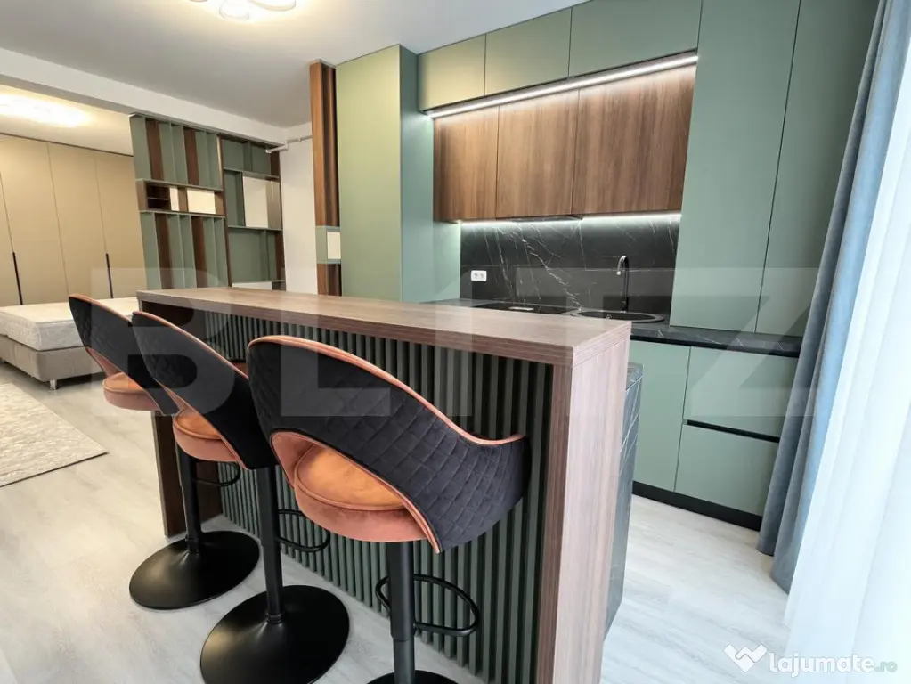 Garsoniera premium, 37 mp, mobilier la comanda si parcare in - Sanpetru (Brasov)