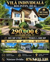 Casă individuală cu 6 camere în Bolintin-Deal, teren 1588 mp