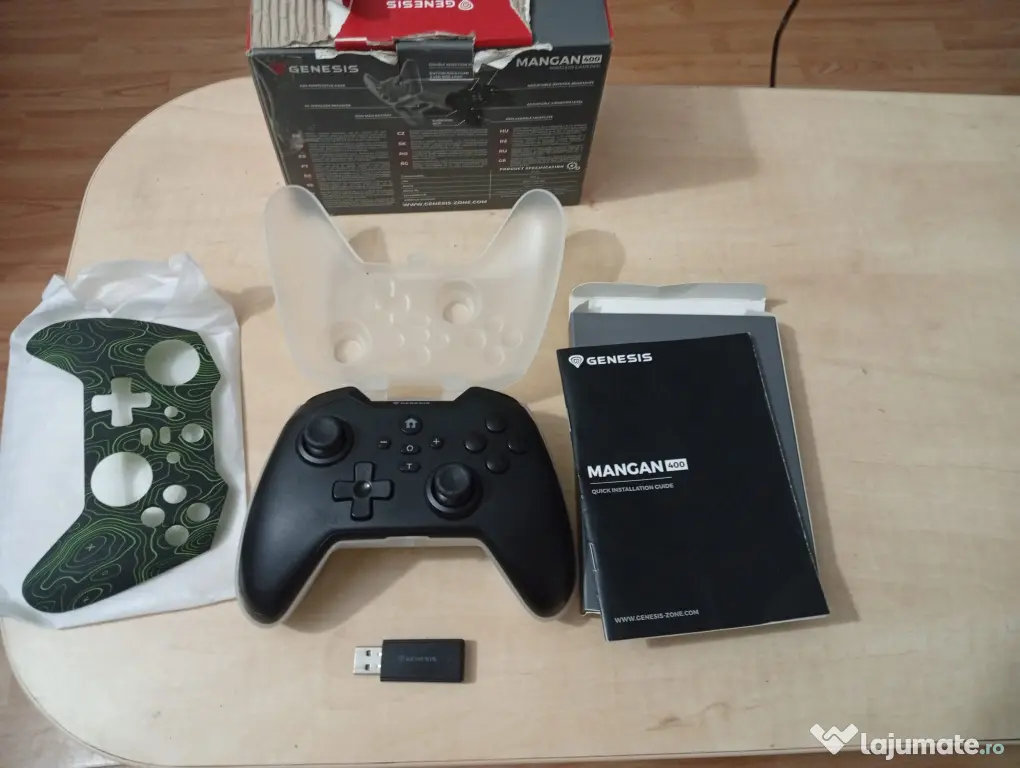 Controller / Gamepad Wireless Genesis Mangan 400 Negru (PC / Switch / Mobile)