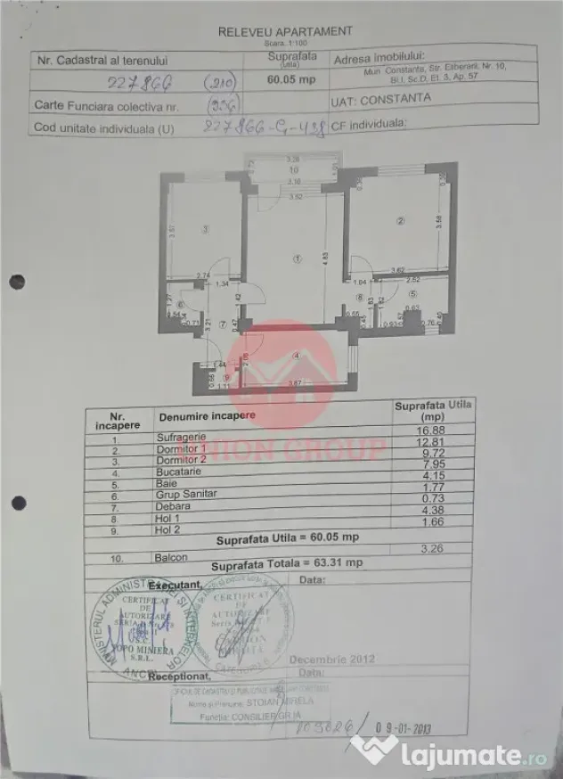 Apartament Cu 3 Camere In Inel 2 – Oportunitatea De A-ti Cre - Constanta (Constanta)