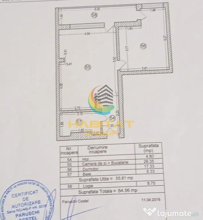 Apartament 2 Camere 64.56mp Metalurgiei - Bucuresti (Bucuresti-Ilfov)
