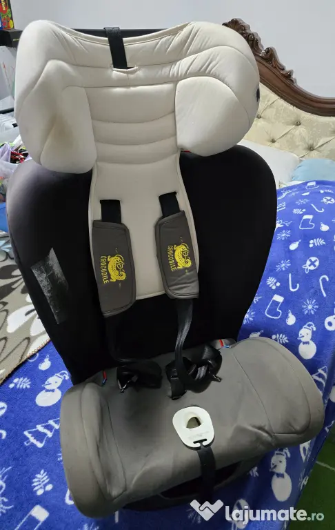 Scaun auto copii Crocodile (0-36 kg) cu ISOFIX și protecții laterale