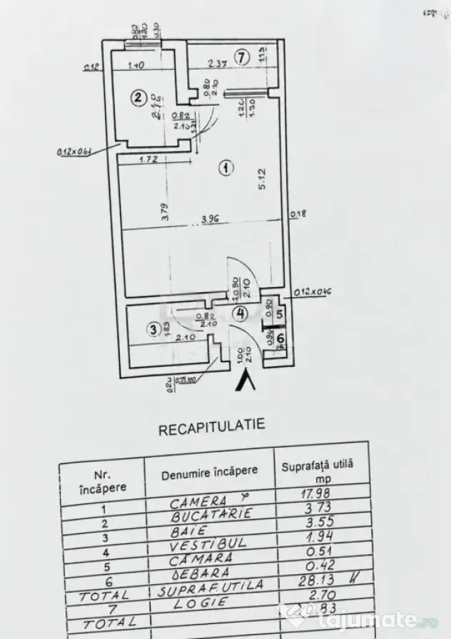 Garsonieră Iancului, inst. schimb., et. 1, an 1982, metrou - Bucuresti (Bucuresti-Ilfov)
