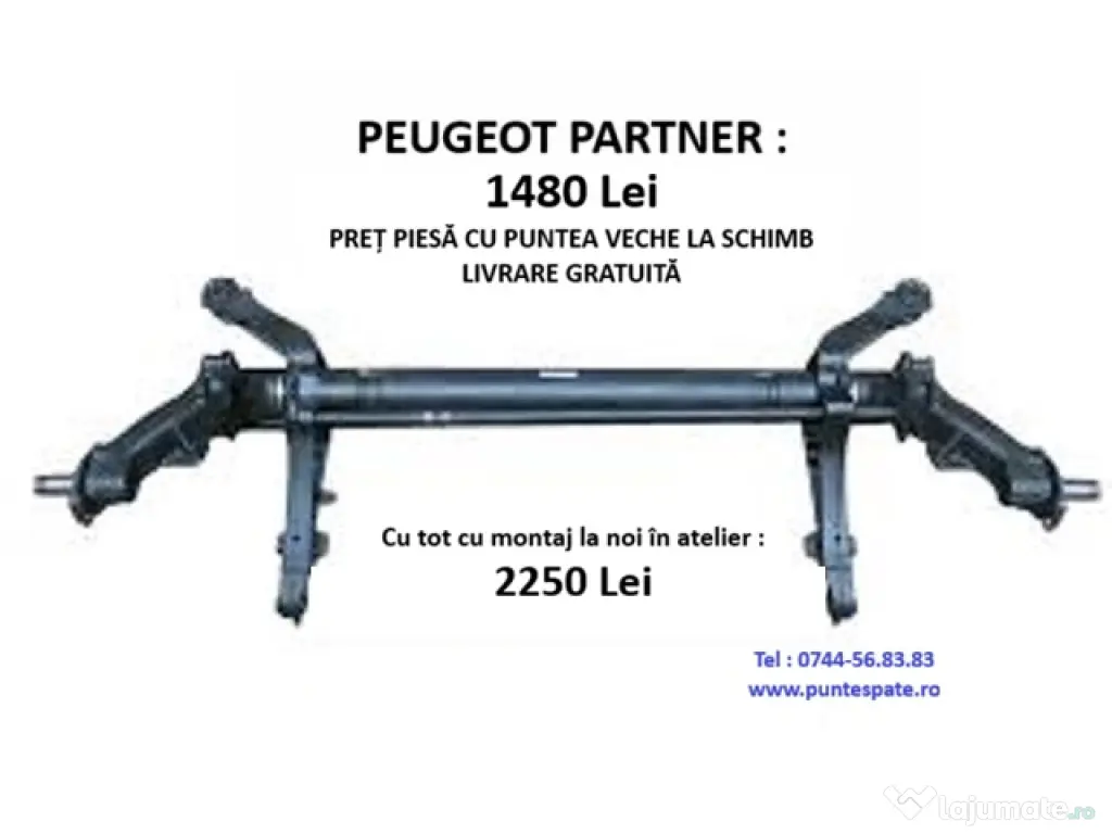 Punte spate peugeot 206,de la 550 Lei, Garantie 2 ani, Livrare Gratuita