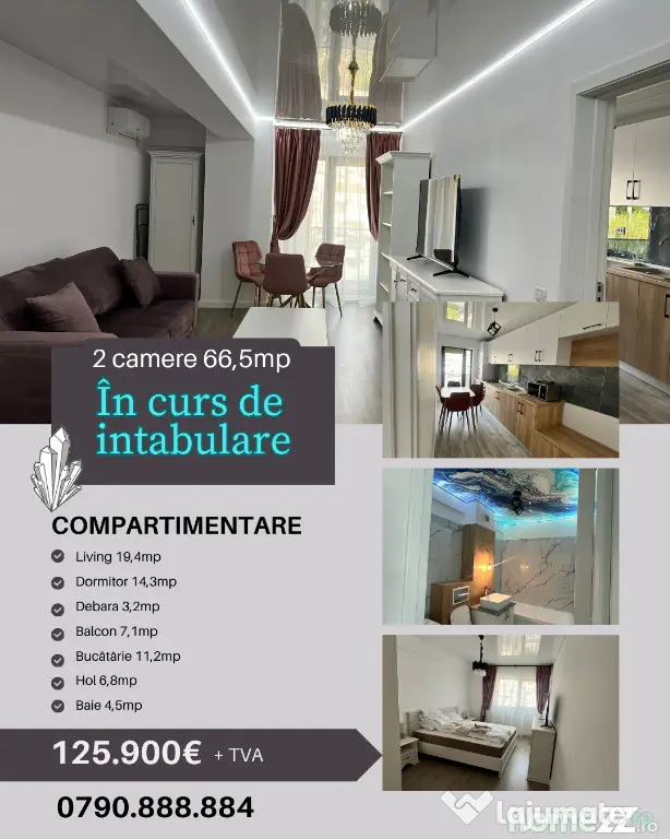 ADAMANT TOWERS | apartament 2 camere + debara - ÎN CURS DE INTABULARE