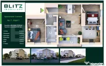 Apartament 3 camere, bloc tip vila P + 2, Sanpetru