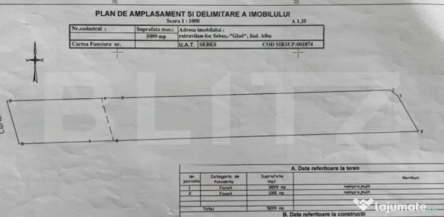 Teren extravilan, zona industriala Sebes