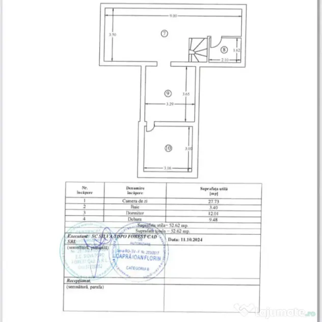 Apartament 4 camere, 100 mp, decomandat, cartier Burdujeni