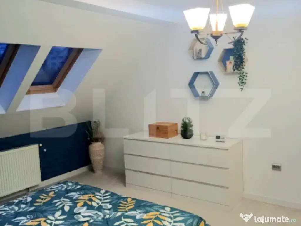 Apartament 2 camere, 52mp, mobilat modern, parcare, zona Tau