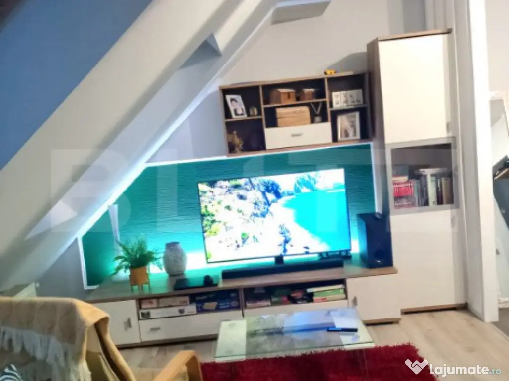 Apartament 2 camere, 52mp, mobilat modern, parcare, zona Tau