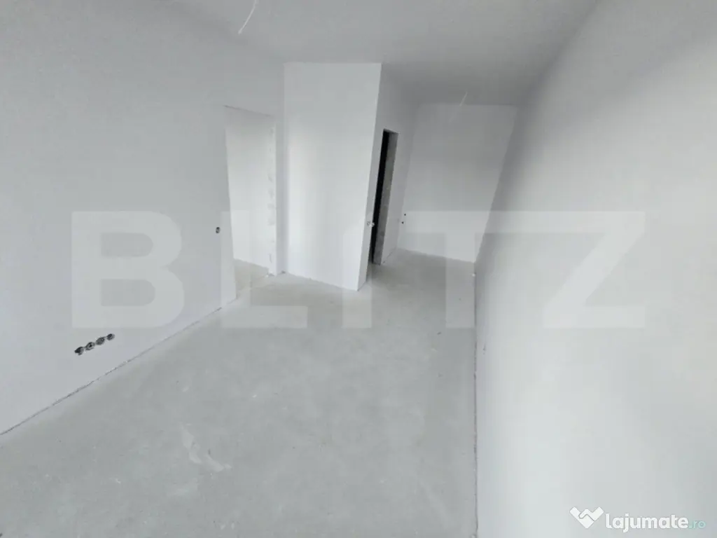 Apartament de 2 camere, semifinisat, 52 mp, garaj, zona Cale