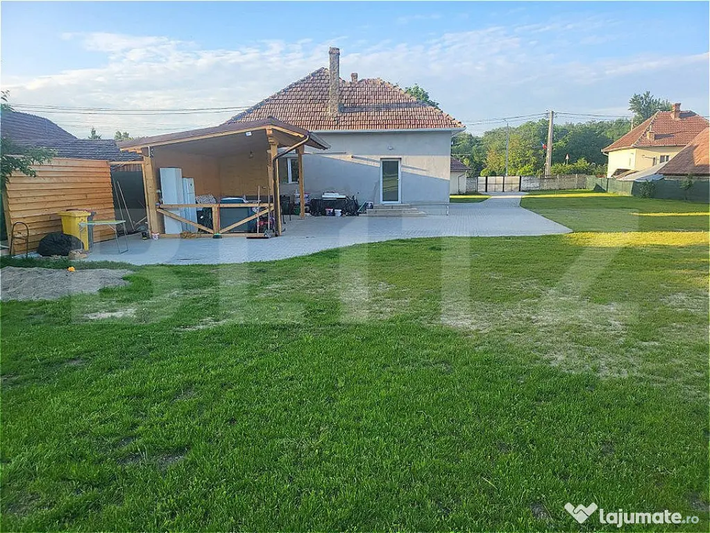Casă cu 5 camere și spațiu comercial, teren 4079mp, zona - Teius (Alba)