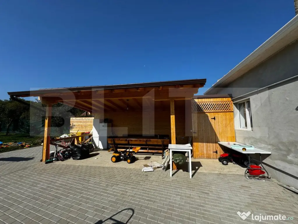 Casă cu 5 camere și spațiu comercial, teren 4079mp, zona - Teius (Alba)