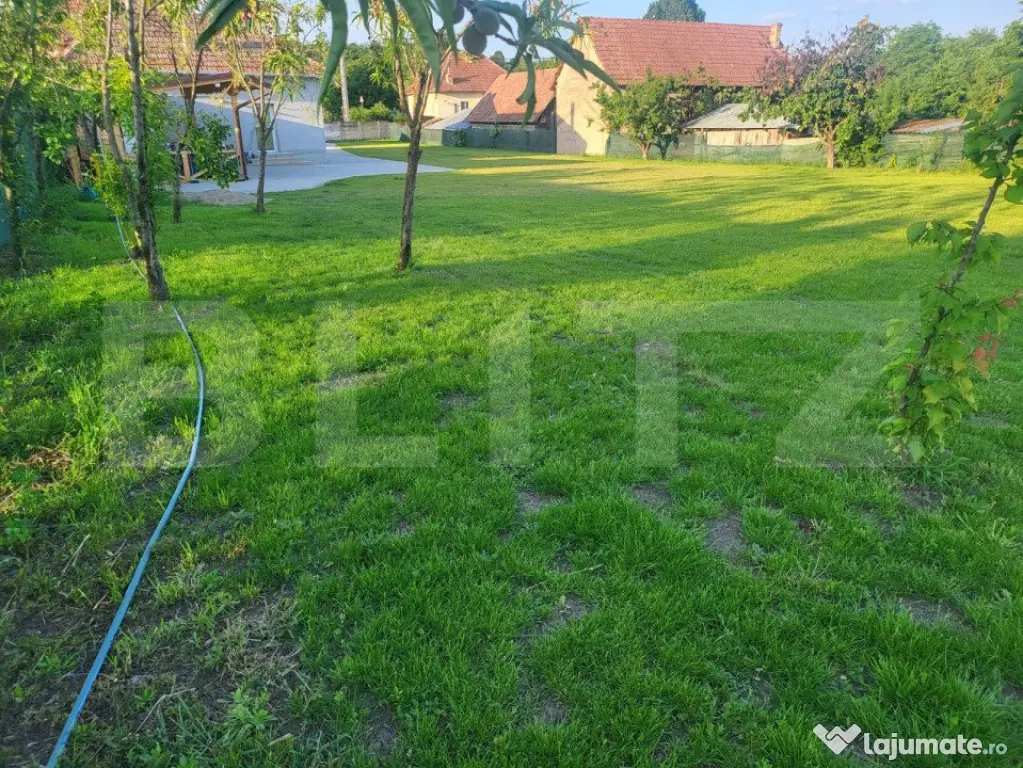 Casă cu 5 camere și spațiu comercial, teren 4079mp, zona - Teius (Alba)