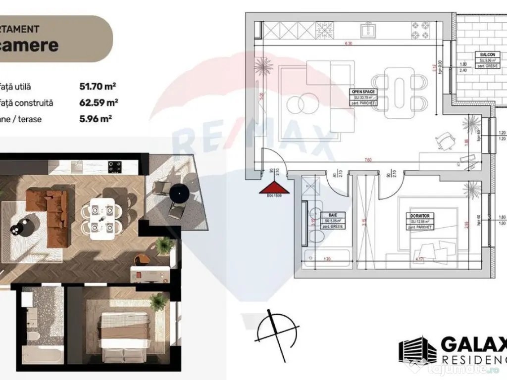 COMISION 0| DE VÂNZARE| 2 CAMERE| TRACTORUL| BLOC NOU|GA...