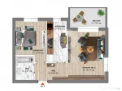 2 CAMERE Padurea BANEASA - bloc 2023 - Apartament premium î 