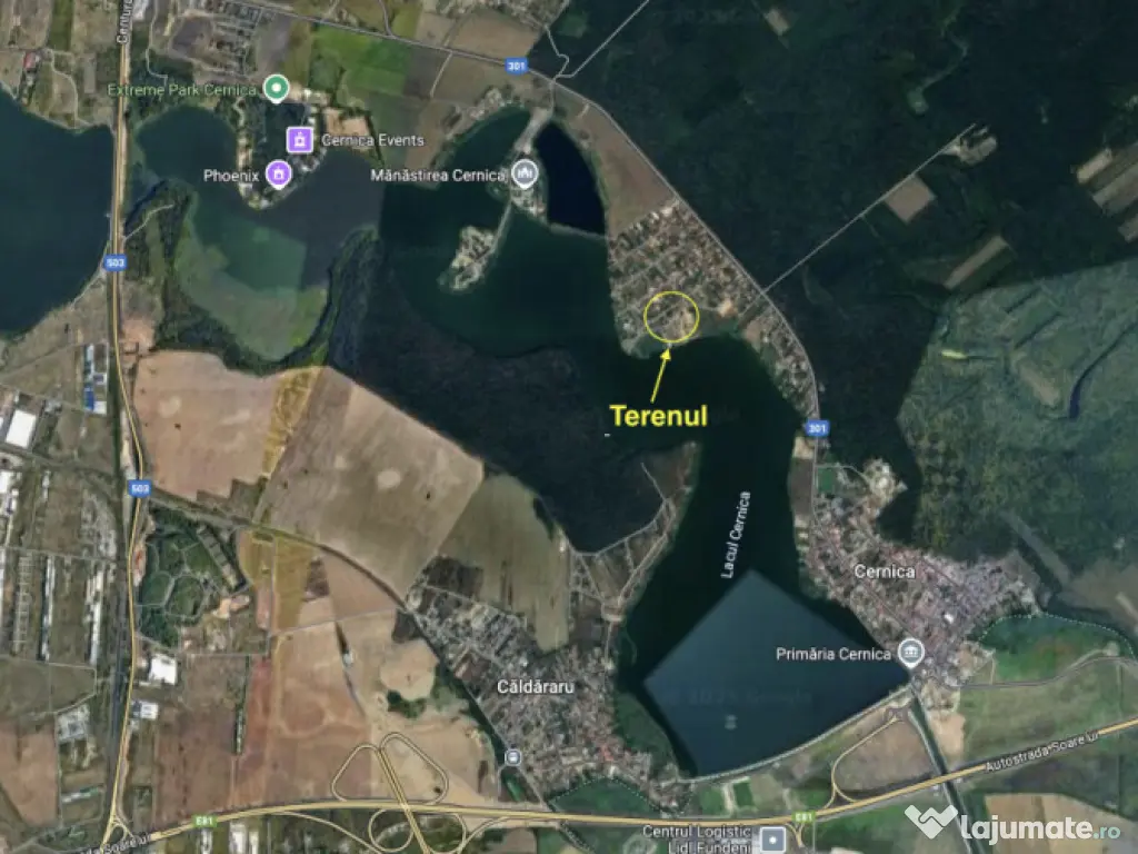 Teren de vanzare Cernica-Priveliste la Lac-Dubla Deschidere-