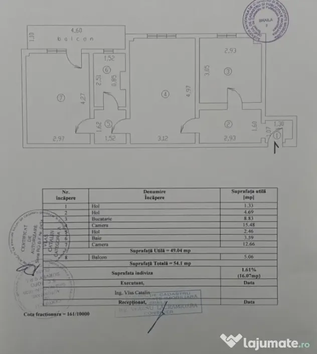 Apartament 2 camere 54mp confort 1, zona Hipodrom, mobilat u