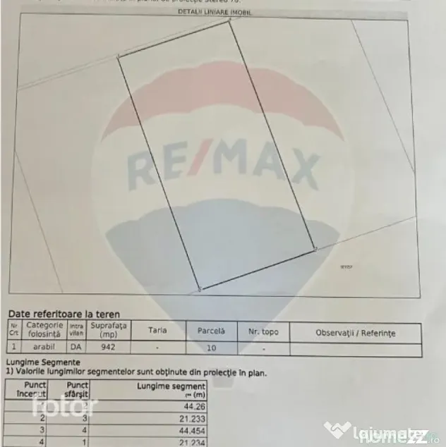 Teren 942mp de vânzare, Hărman / Strada Sânpetrului