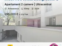 Apartament 2 camere | Birouri | Armeneasca Ultracentral