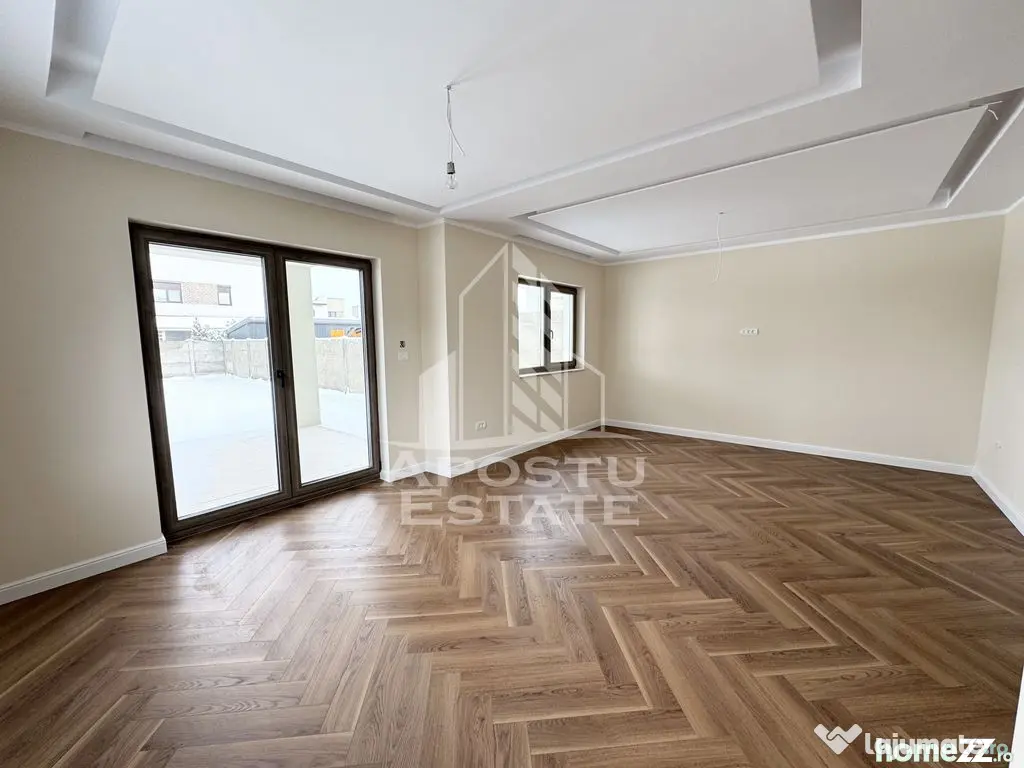 Duplex cu perete dublu, 4 camere si 3 bai finalizat, toate utilitatile - Giroc (Timis)