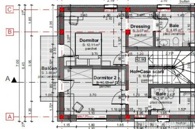 COMISION 0! Duplex 4 camere, 120mp, 200 teren, proiect final
