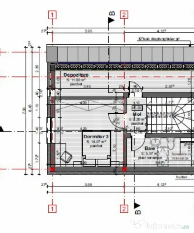 COMISION 0! Duplex 4 camere, 120mp, 200 teren, proiect final