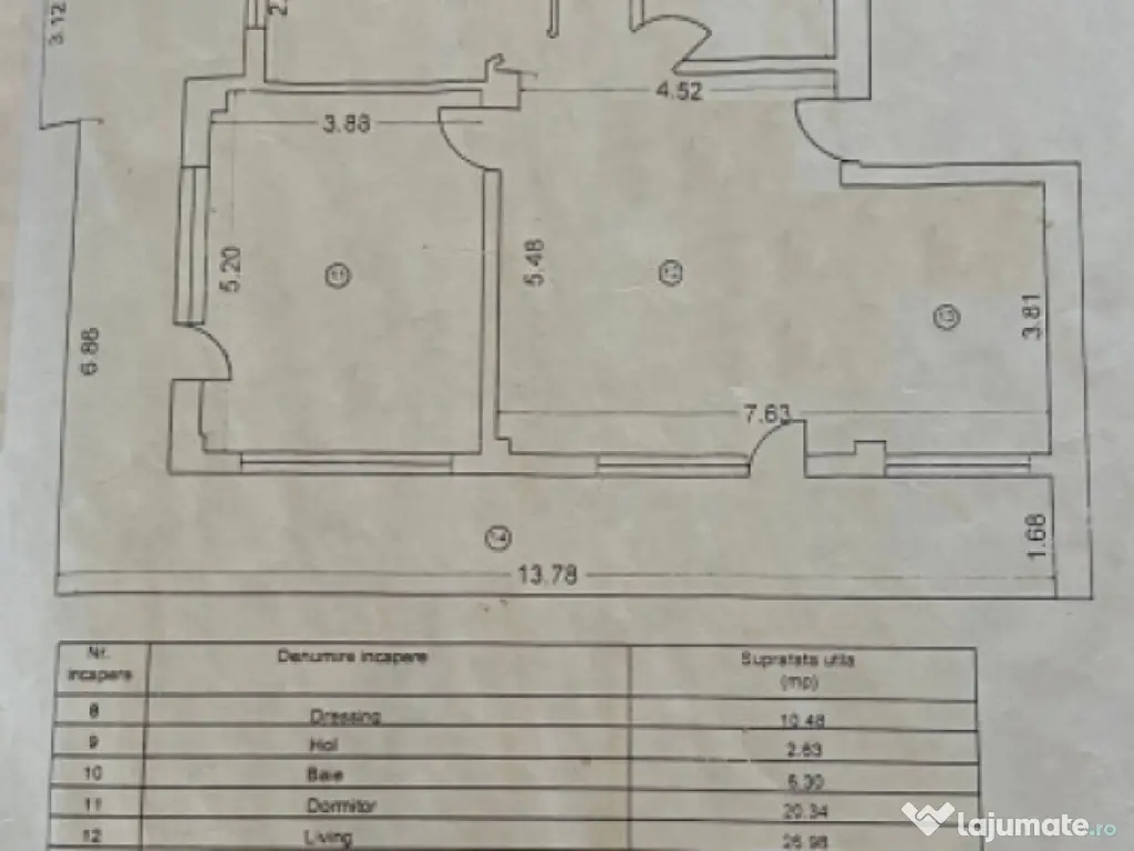 Apartament spațios cu terasă generoasă și pod – Zona E