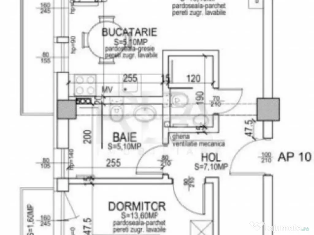 UP Boutique - Pipera Voluntari - APARTAMENT 3 CAMERE finisaj