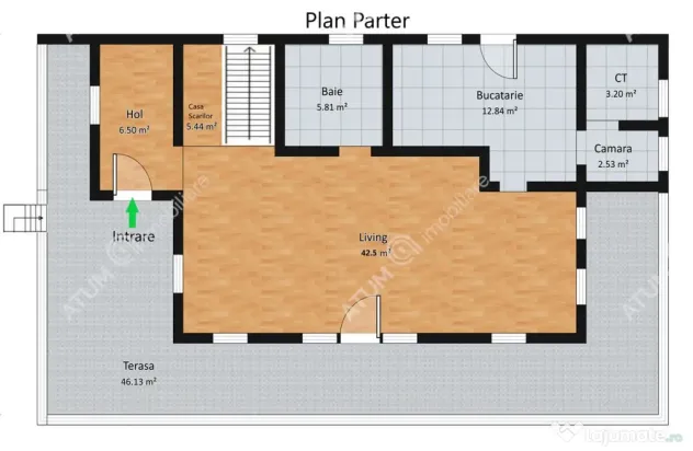 Casa individuala in Cisnadioara cu 4 camere 2 bai terasa ter