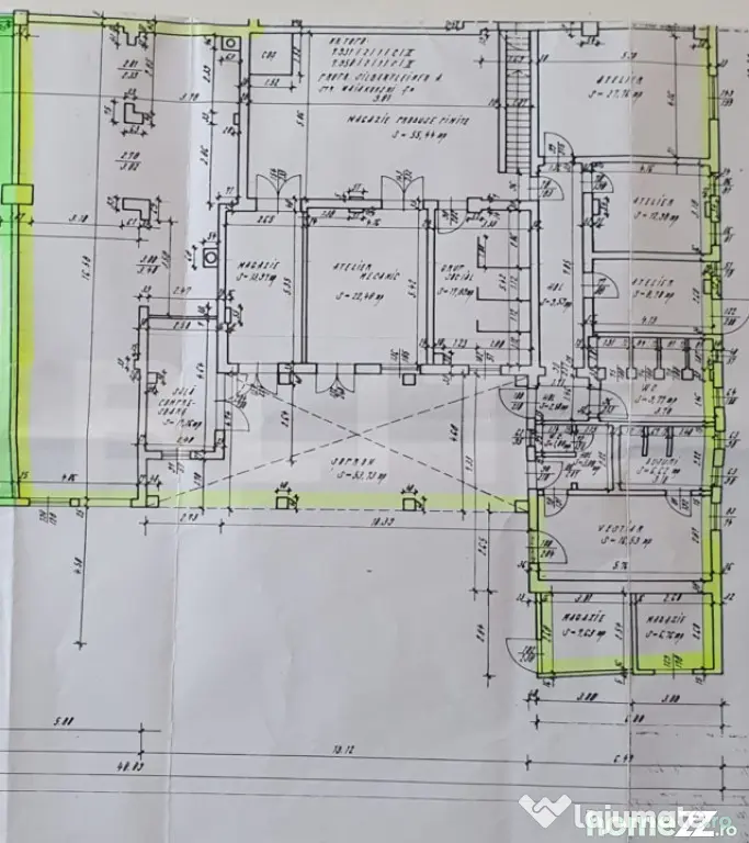 Spatiu Industrial de inchiriat, 350 mp, zona Dambul Rotund
