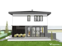 Casa 191 mp la rosu, teren 550 mp, zona profi, vedere panora