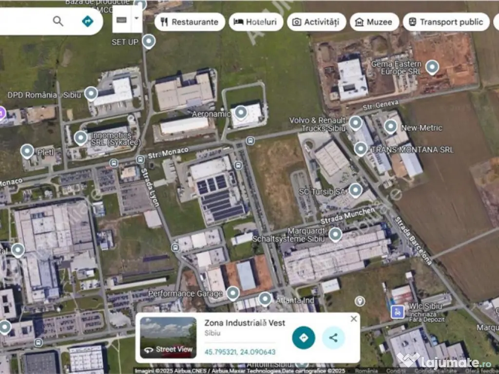 Teren intravilat de 9000 mp cu PUZ situat in zona Industrial