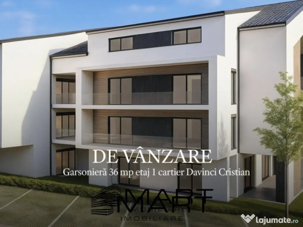 Garsoniera 36 mp etaj 1 cartier Davinci
