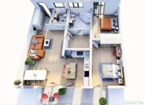 Apartament cu 3 camere, etaj intermediar, terasa, Braytim