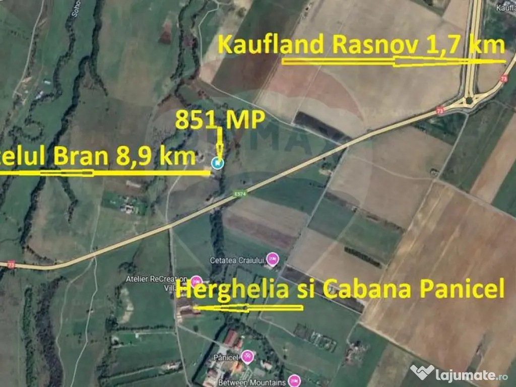 851 mp, Pârâu in spate - Brașov | Centrul echitație ?...