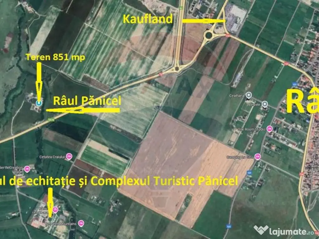 851 mp, Pârâu in spate - Brașov | Centrul echitație ?...