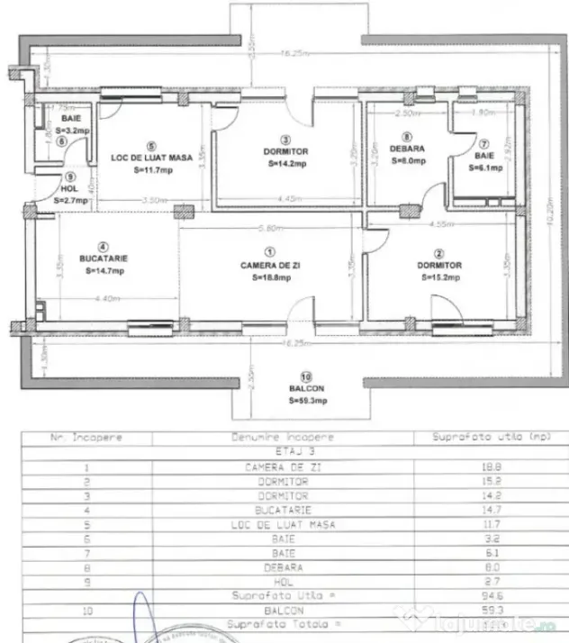 Penthouse 4 camere | 2 bai| 103 mp | terasa 60 mp | Privelis