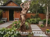 Statuetă Venus cu părul lung, arămiu patinat, model S71. 