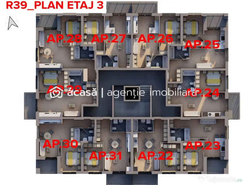 Apartament nou complex ARED - Comision 0%