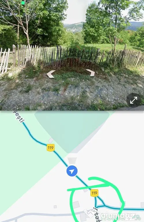 Teren vedere panoramica la munte in Comarnic/Ghiosesti