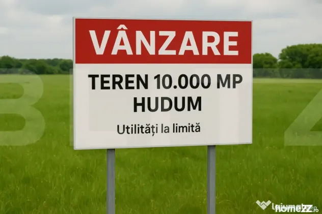 Teren cu potențial major de dezvoltare – 10.000 mp Hudum - Curtesti (Botosani)