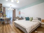 Studio cu terasă și vedere către munți – Green Futu... 